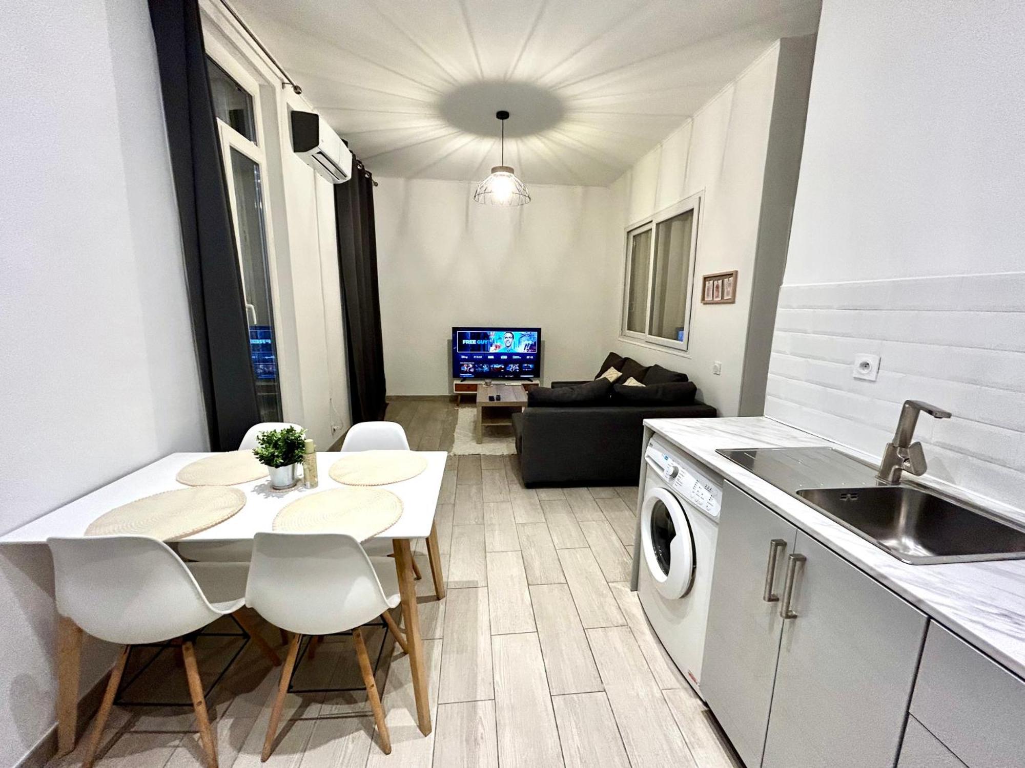 Lumineux 2 Pieces - Centre-Ville Climatise - Netflix Prime Canal - Bien Place Marseille Bagian luar foto